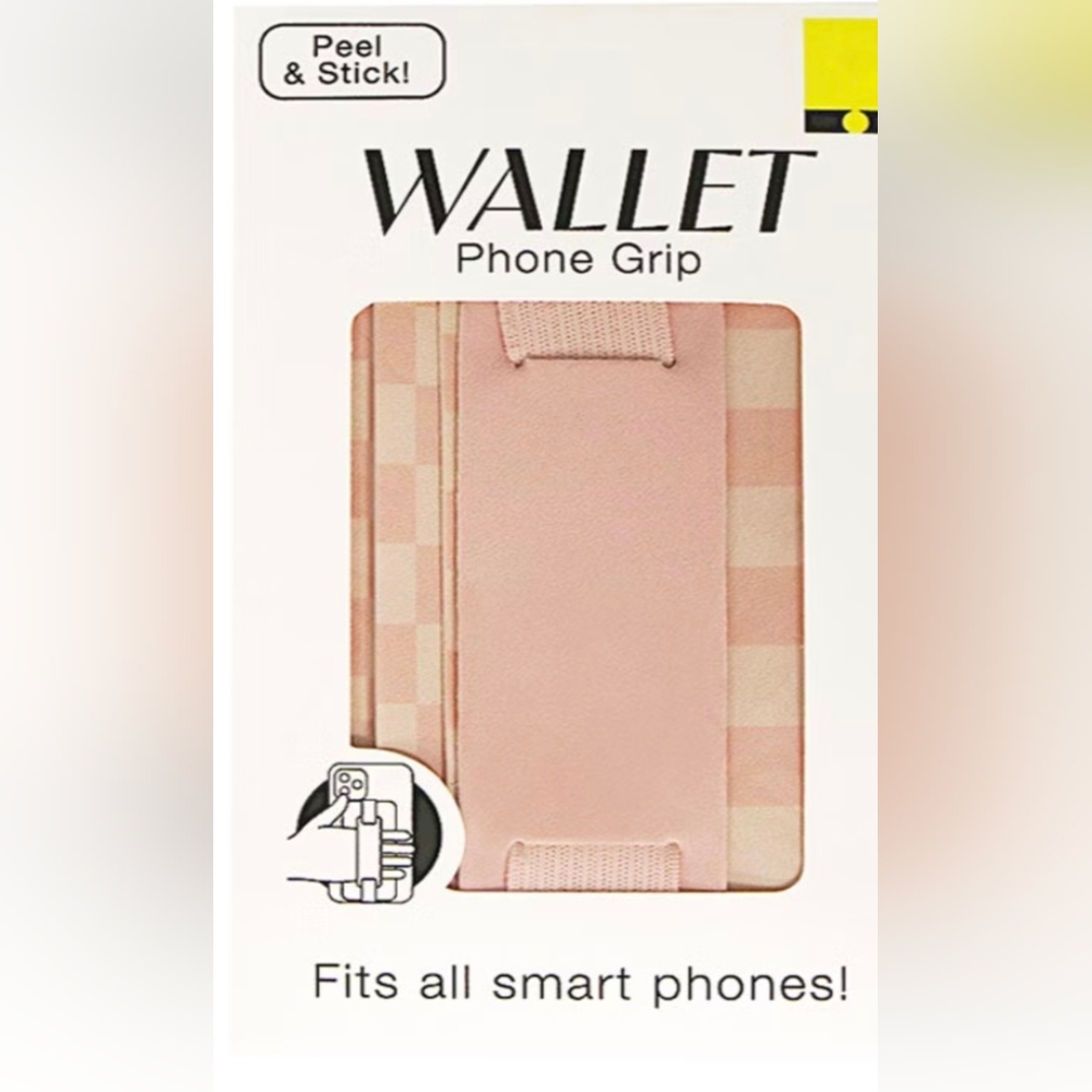NWT Ladies Pink Wallet Phone Grip